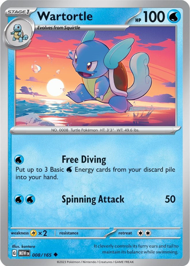 Wartortle - 008/165 [MEW - 008/165]